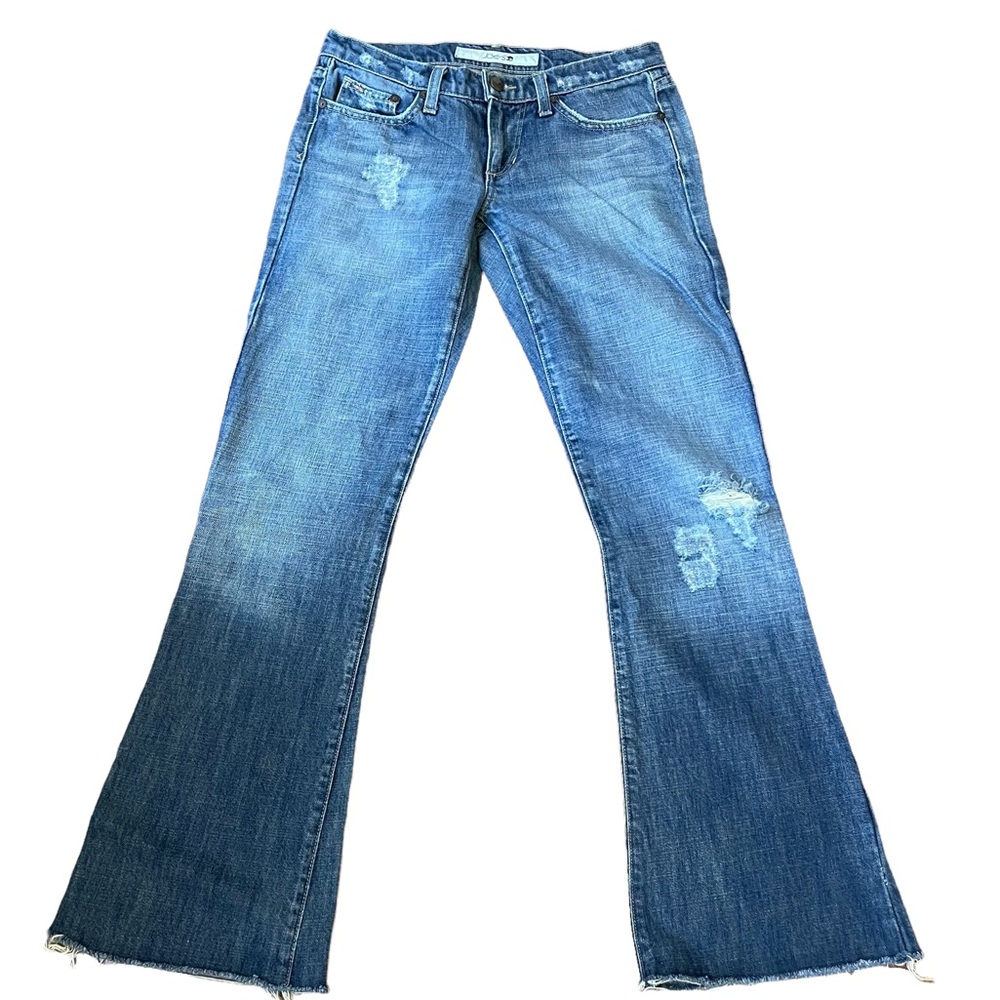 Joe's Jeans Distress  Flay Leg With Raw Hem Size: W27